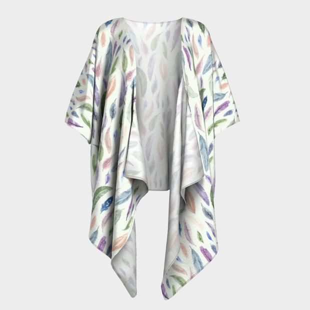 draped kimono in featherlight