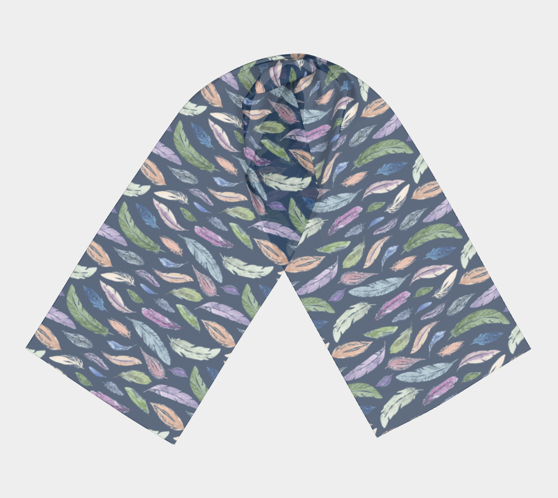 scarf + shawl in featherlight navy