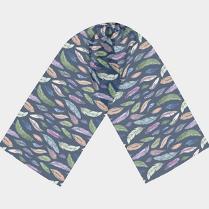 scarf + shawl in featherlight navy