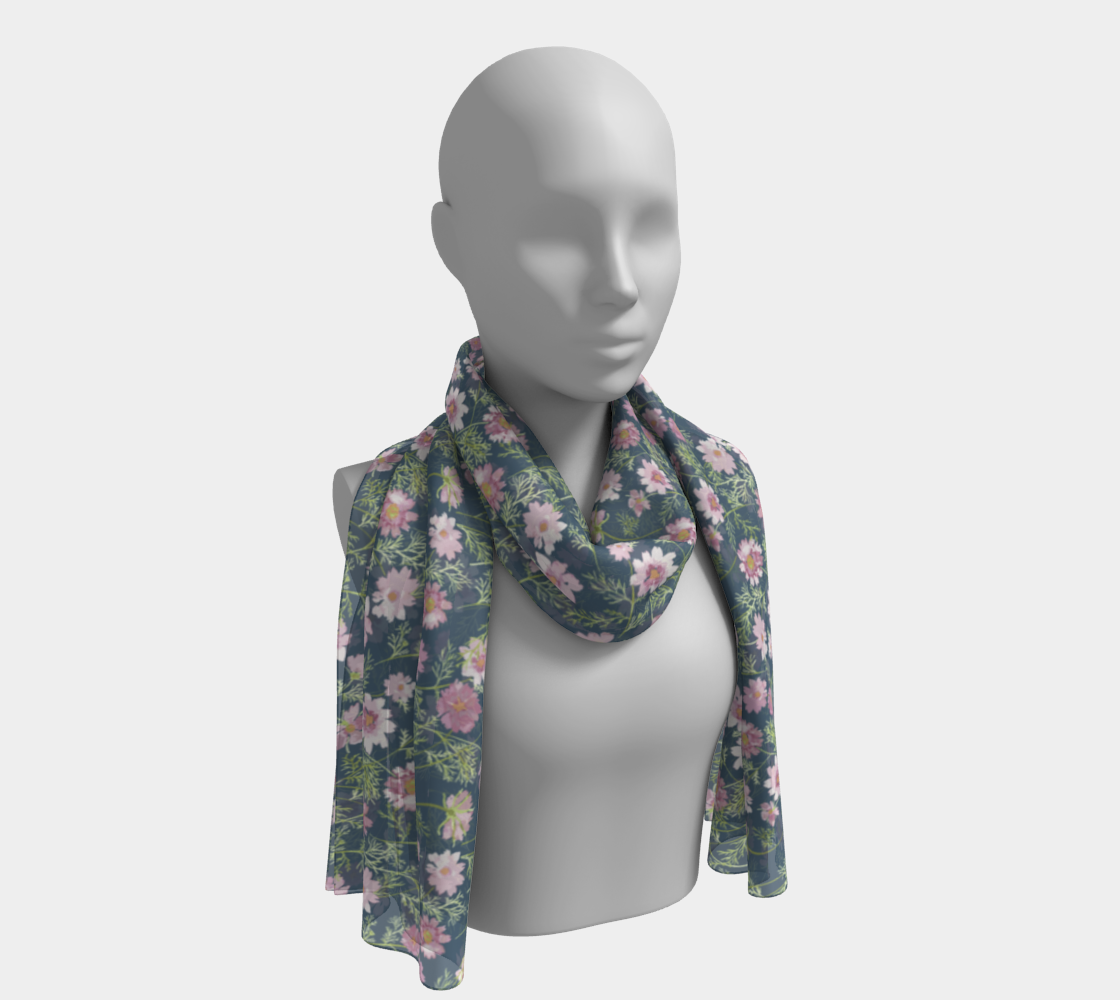 scarf + shawl in airy cosmos