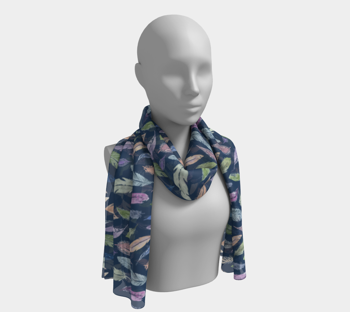 scarf + shawl in featherlight navy