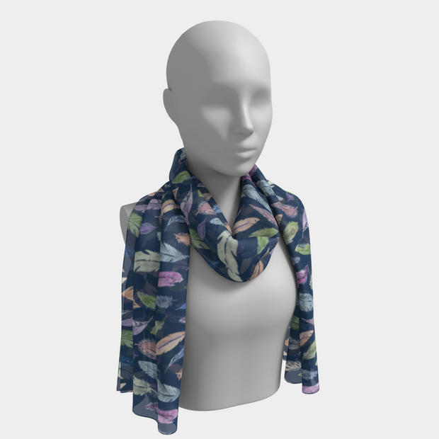 scarf + shawl in featherlight navy