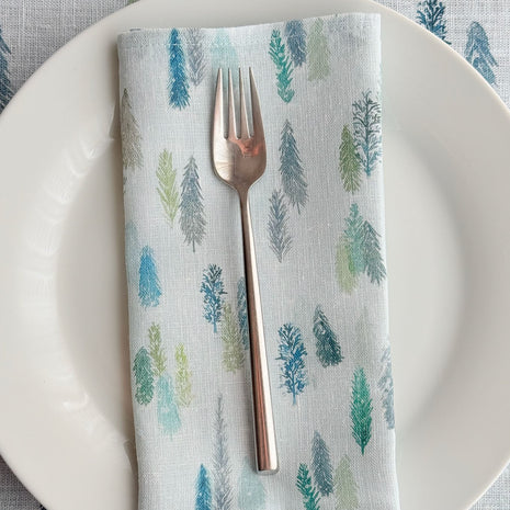 magical trees linen napkins
