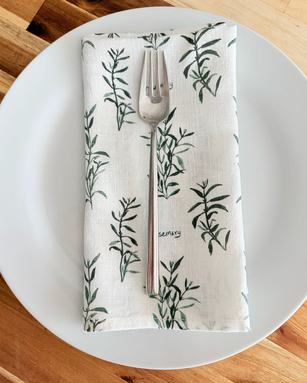 parsley, sage, rosemary and thyme linen napkins