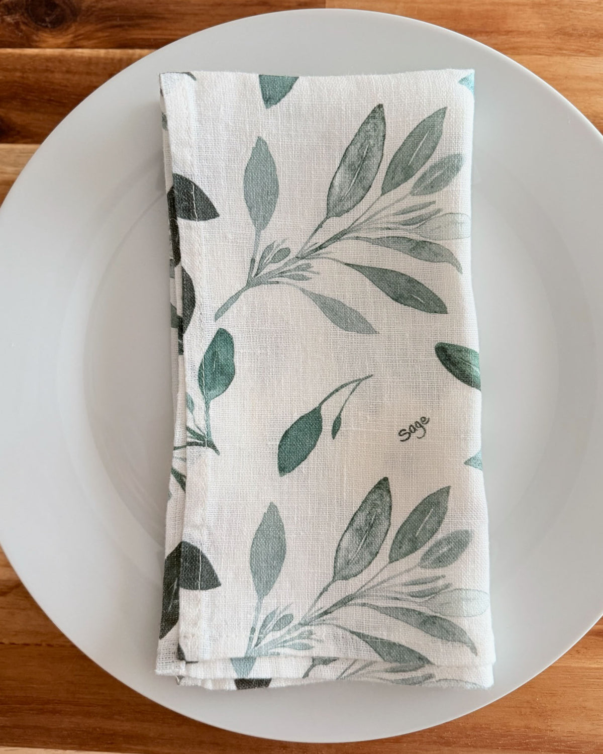 parsley, sage, rosemary and thyme linen napkins