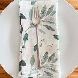 parsley, sage, rosemary and thyme linen napkins