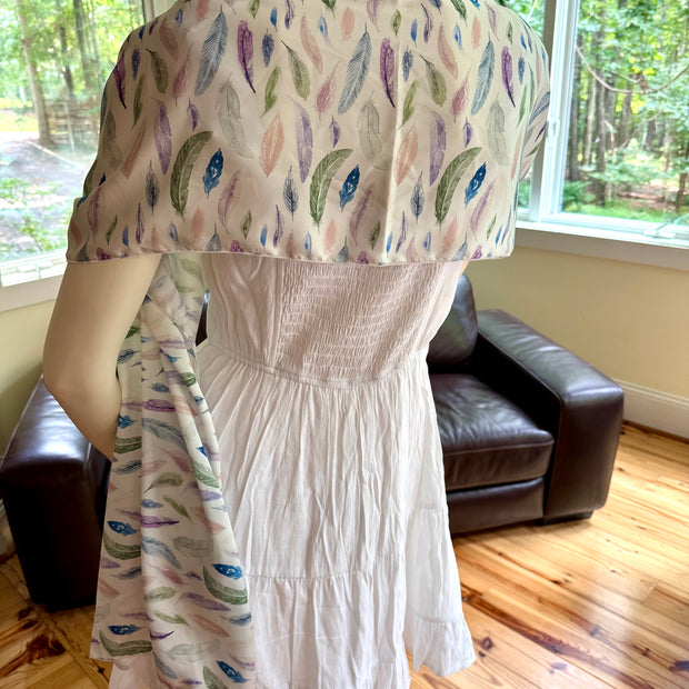 scarf + shawl in featherlight