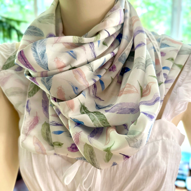 scarf + shawl in featherlight