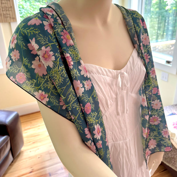 scarf + shawl in airy cosmos