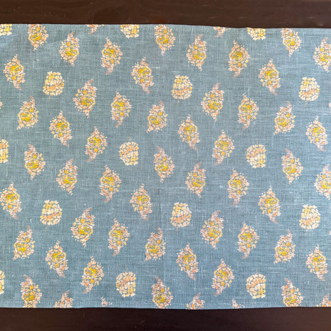 golden hydrangea blooms european linen placemats