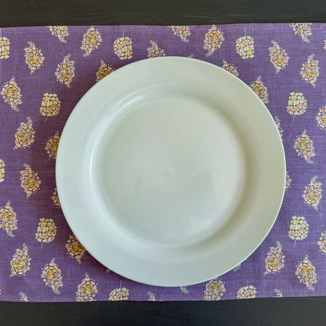 golden hydrangea blooms european linen placemats