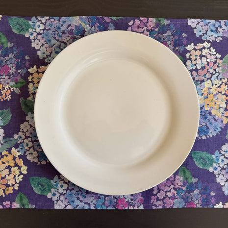 endless hydrangea european linen placemats