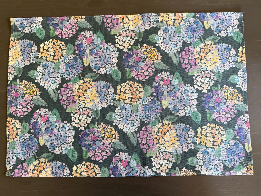 endless hydrangea european linen placemats
