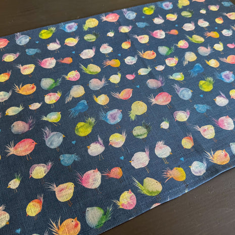 floofy birds european linen placemats