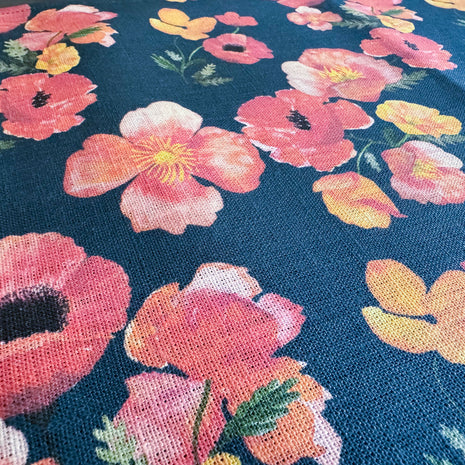 ember poppies european linen placemats