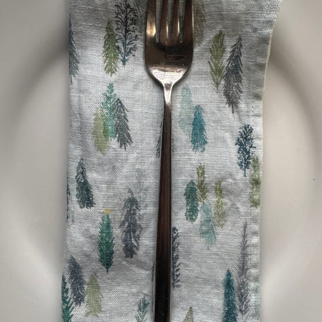 magical trees linen napkins
