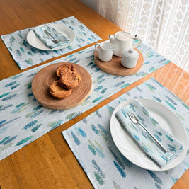 magical trees linen table runner
