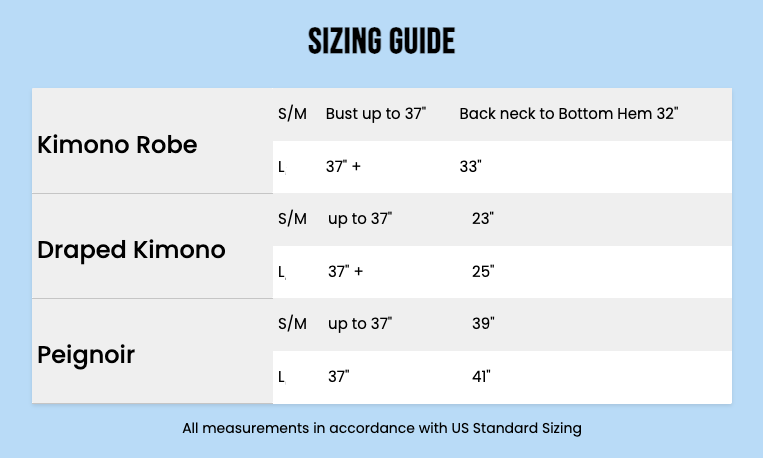 kimono robe in airy cosmos