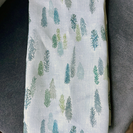 magical trees linen tea towel