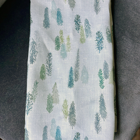 magical trees linen tea towel