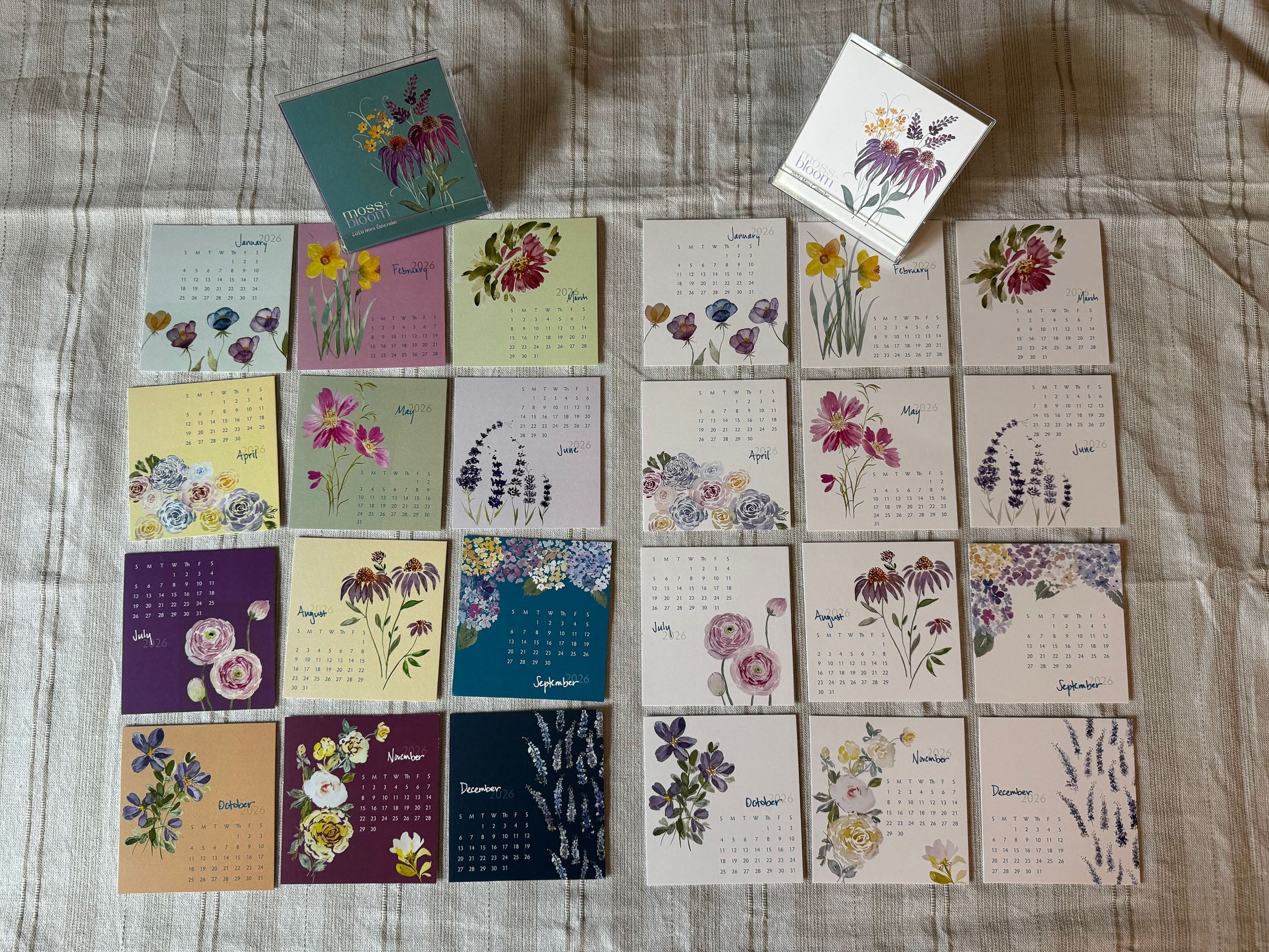 2026 mini desk calendar