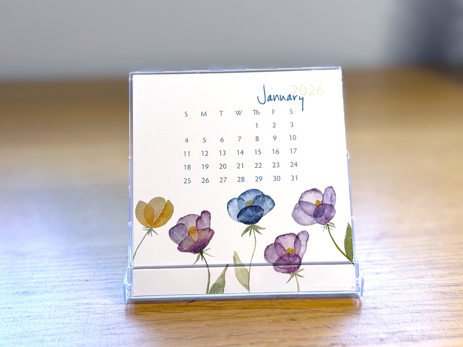 2026 mini desk calendar