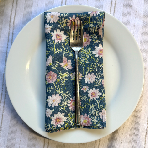 airy cosmos linen napkins