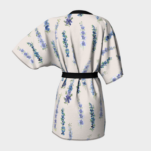 kimono in dancing delphinium
