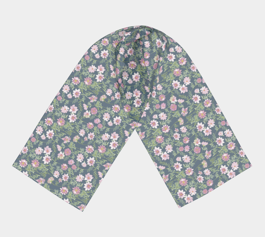 scarf + shawl in airy cosmos