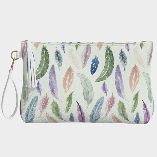 Clutch/Makeup bag with Featherlight pattern
