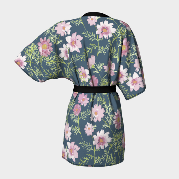 kimono robe in airy cosmos