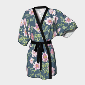 kimono robe in airy cosmos