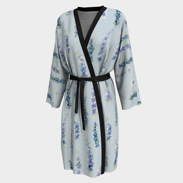 silky robe in delphinium sky
