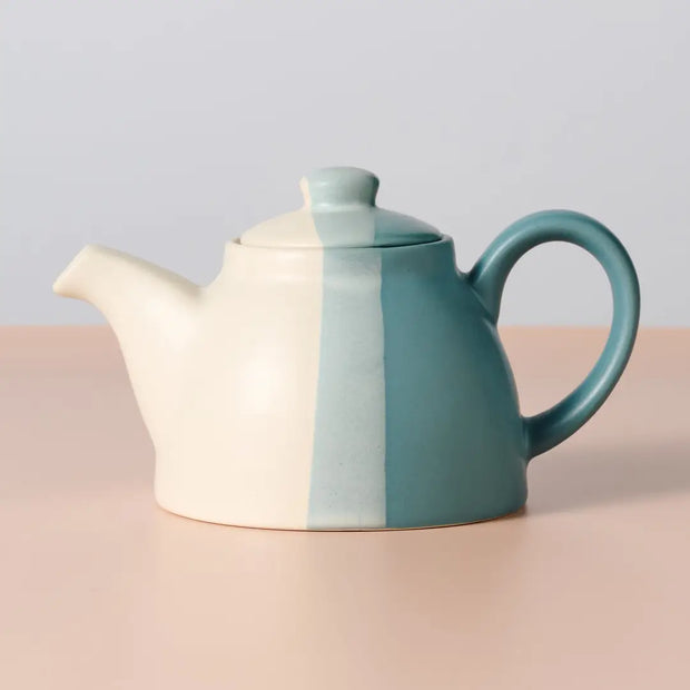 pheeka striped  teapot + mugs