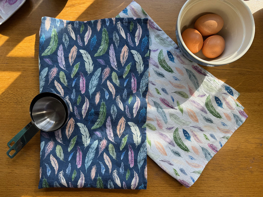 featherlight linen tea towel